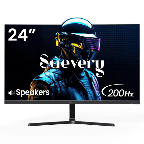 24" 200Hz Gaming Monitor,Fhd Computer Monitor, Built-In Speakers, 120% Srgb, Freesync, HDMI/DP, Black